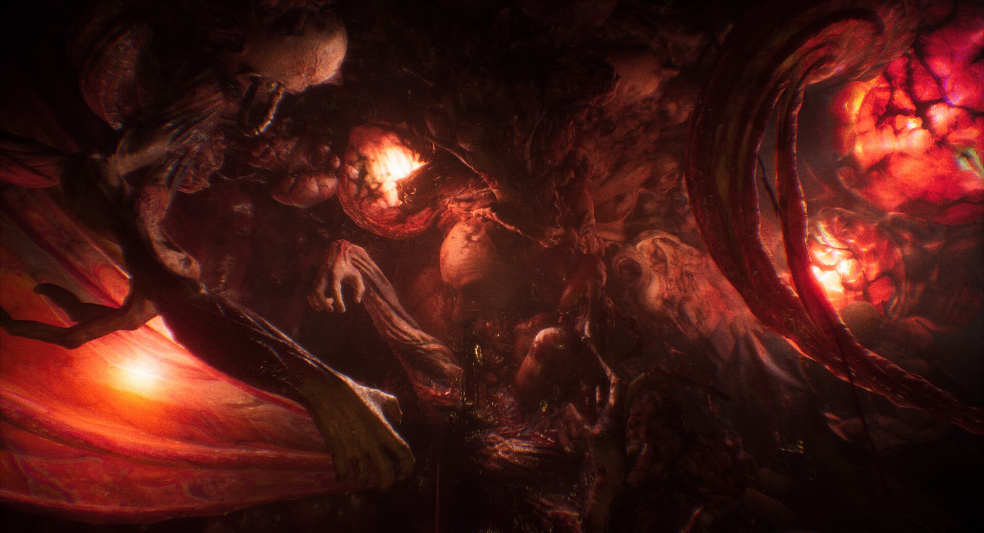 Nightmarish organic environment in Still Wakes the Deep